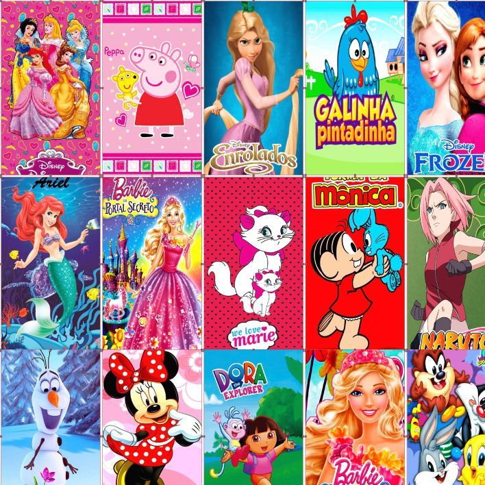Toalha de Banho e Praia Piscina Estampada Princesas Heróis Personagens Desenho Animado 100% Absorção