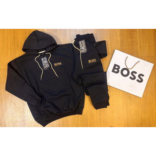 Conjunto Moletom Premium BSS Masculino Feminino Branco Preto Abrigo Inverno 2024 Lançamento