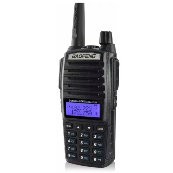 Kit 2 Rádio Comunicador Ht Walk Talk  Dual Band Uv-82  com manual de português
