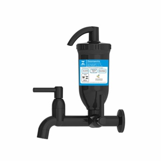 Torneira Com Filtro de Parede 1/4 De Volta 2159 C70 Full Black Abs em Oferta na Shopee