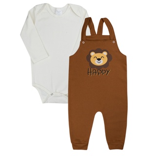 Conjunto Jardineira Menino ou Menina  Roupas de Bebê em Oferta na Shopee