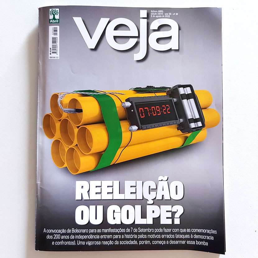 Revista Veja 2800 3/8/2022 Reeleição Ou Golpe? 7 De Setembro