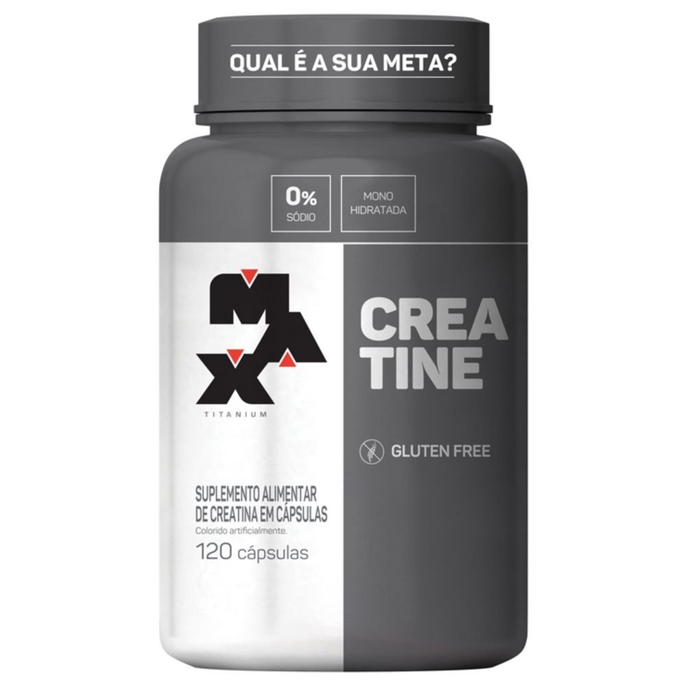Creatine Creatina Monohidratada - 120 Caps - Max Titanium