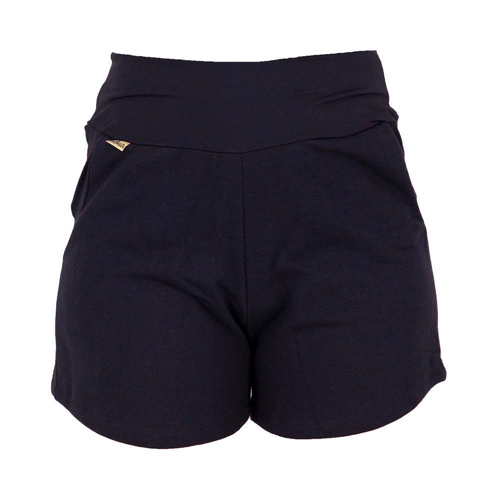 Short Feminino Cintura Alta Moletom Algodão Sonic - Women Clothes