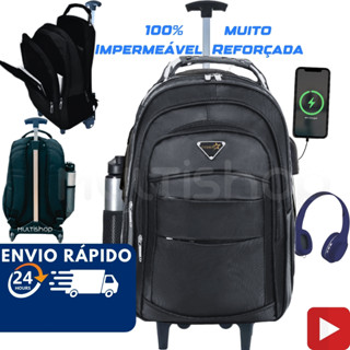 Mochila Bolsa Reforçada Cabo de Aço Notebook Escolar Ótima Trabalho Faculdade Masculinas/Feminina Grande Resistente USB