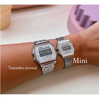 Relógio Casio Retrô Wr Prata, Chumbo, Dourado, Rose Digital Led Vintage