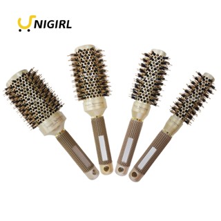 Escova Profissional Vazada Térmica Cerdas Mistas Javali Nylon