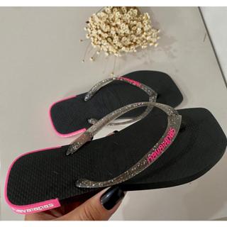 Chinelo Feminino Brasileirinha Quadrado Barato