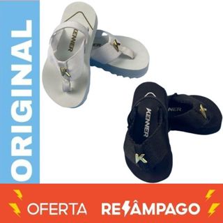 Kit 2 Pares Kenner Chinelo Baby Confort Várias Cores Azul Preto Do 17 ao 24 Sola Antiderrapante