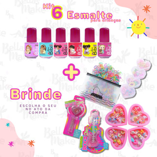 KIT Esmalte Infantil 6 UNIDADES a Base d