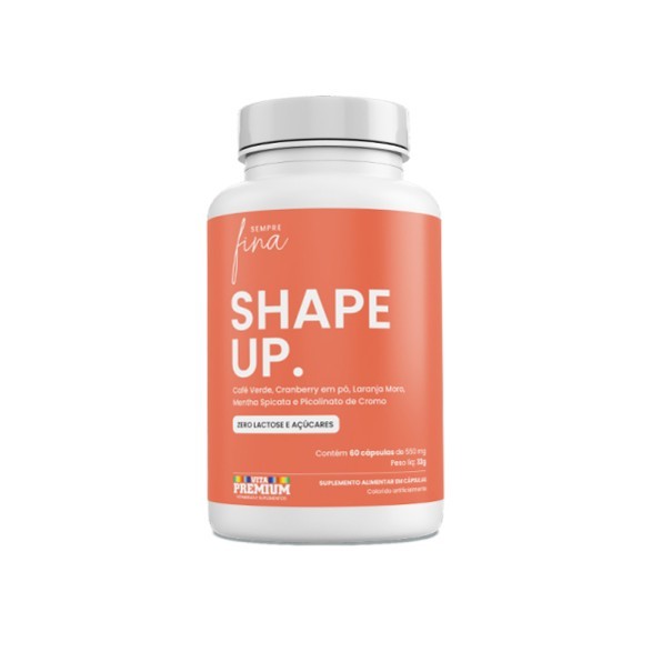 Shape Up Alimentar Energia Sempre Fina 60caps Vita Premium Sabor Sem Sabor