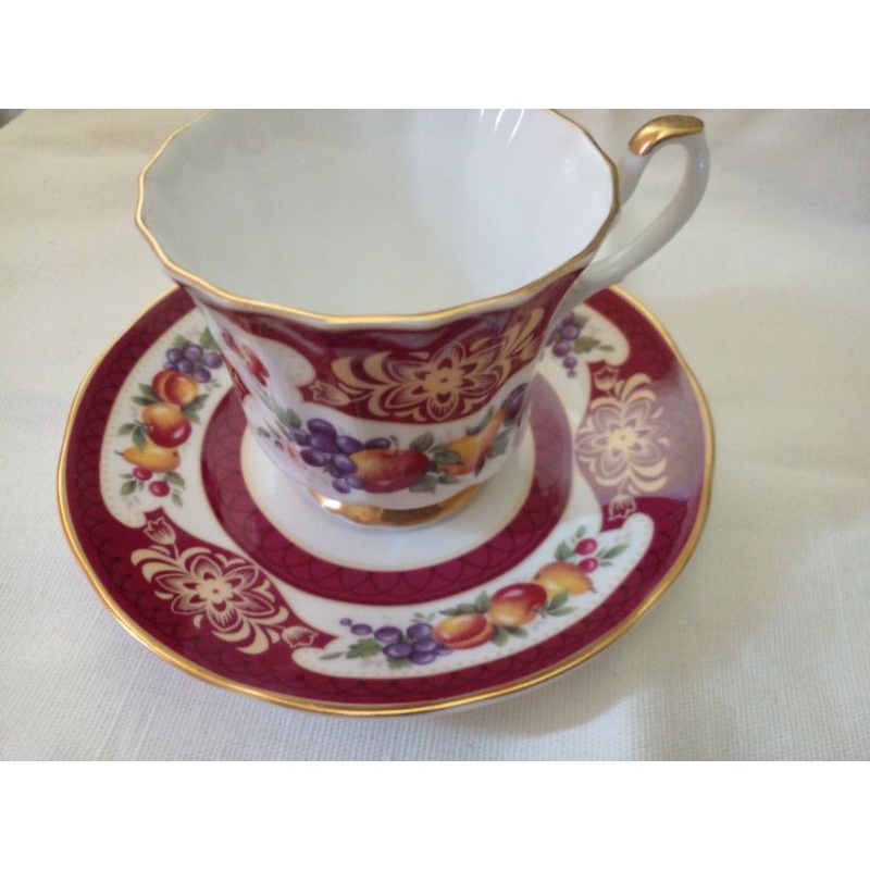 Maravilhoso Conjunto Xícara Pires Balmoral Porcelana Made In England Raridade