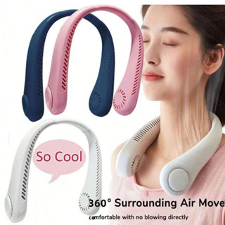 Ventilador Flexível De Pescoço Portátil Usb Recarregável Ideal Para Acampar Viajar Treinar Refrigeração Rápida