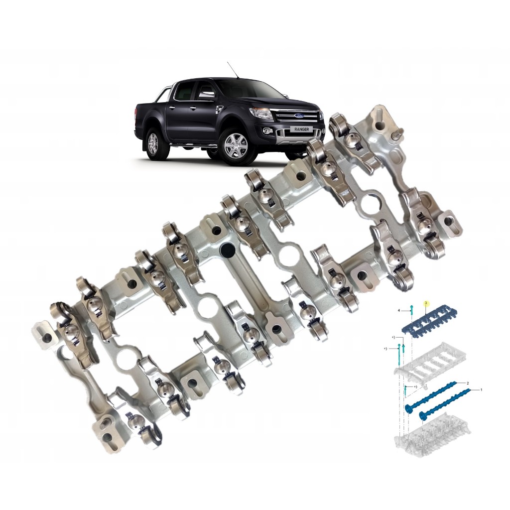 Gaiola Com Balancin E Tucho Ford Ranger 2.2 Diesel 2013/2022