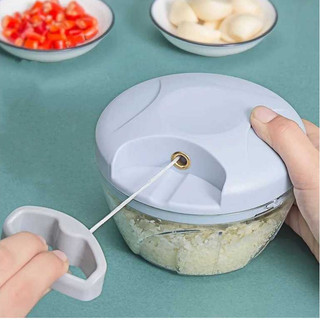 Mini Processador Manual Alimentos Inox