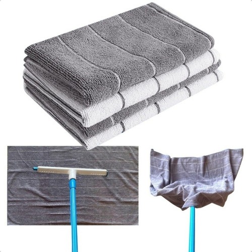 Kit 10 Super Panos De Chão Grandes Em Microfibra Panão 80x50