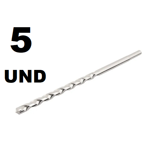 5 Broca de videa widea longa - 300mm - vários tamanhos- KIT REVENDEDOR TOP BARATO - 3 E 5 UND