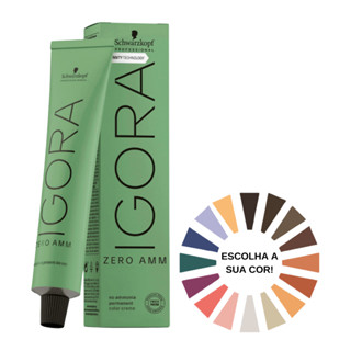 Coloração Permanente Schwarzkopf Igora Zero Amm 60g Tintura Livre de Amônia Escolha a Sua!