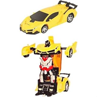 Carrinho de Controle Remoto Transformer color Carro transforma Robo Rec