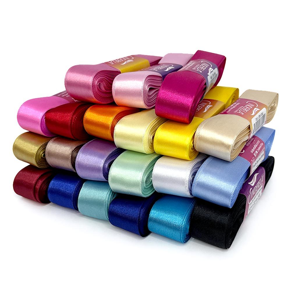 10 METROS Fita de Cetim Lisa Nº5 Largura 22mm Diversas Cores Artesanato Lembrancinhas Personalizados