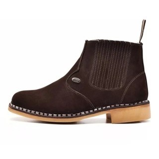 Bota  Masculina Botina Vira Francesa Bota Country Couro Legítimo Confortável