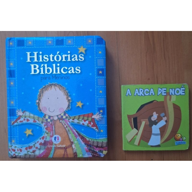 (Veja o vídeo) - Livros USADOS: Histórias Bíblicas para Meninos ( Ciranda Cultural) + A Arca de Noé (Todo Livro)