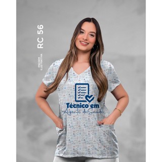Bata Jaleco Téc de Agente de Saúde