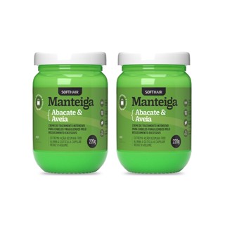 Kit 02un Manteigas Veganas de Abacate e Aveia 220ml em Oferta na Shopee