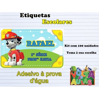Etiqueta Escolar a prova d