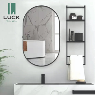 Espelho Decorativo Adnet Oval + Acessório Para Instalação em Oferta na Shopee