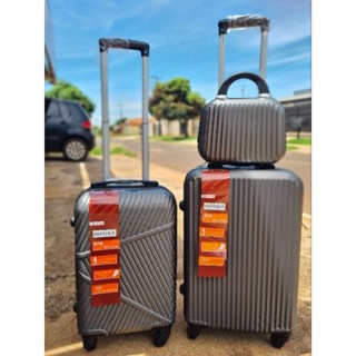 kit Mala Viagem Bordo Avião Padrão Anac 3 Peças 7kg 10kg +Frasqueira