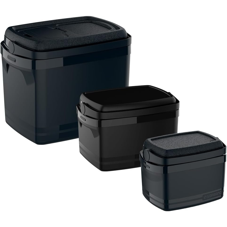 Caixa Térmica Bebidas Cooler Preta Com Alça Tampa Para Copos Latas Garrafas Praia Camping - Soprano em Oferta na Shopee