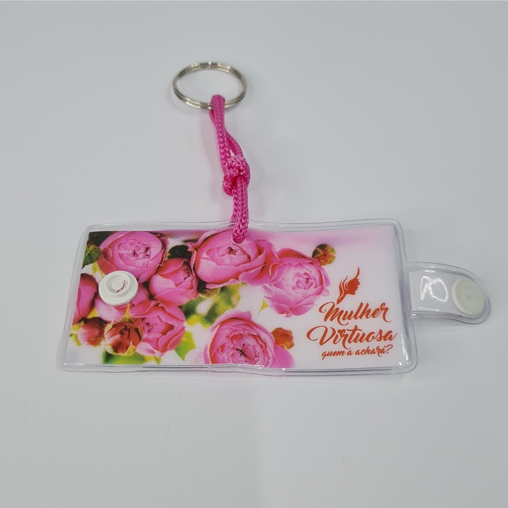 Chaveiro Bíblia Mulher Virtuosa, Kit 12 Pçs