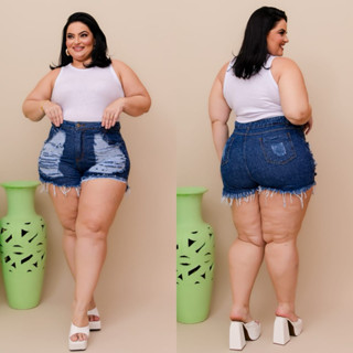 Short Jeans Plus Size Hot Pants Vários Modelos
