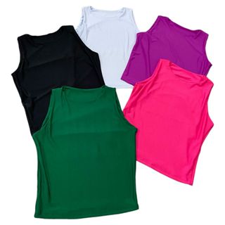 Blusa Regata Feminina Suplex Básica Premium