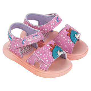 Sandália Infantil Menina Galinha Pintadinha PoPo- Rosa/Violeta