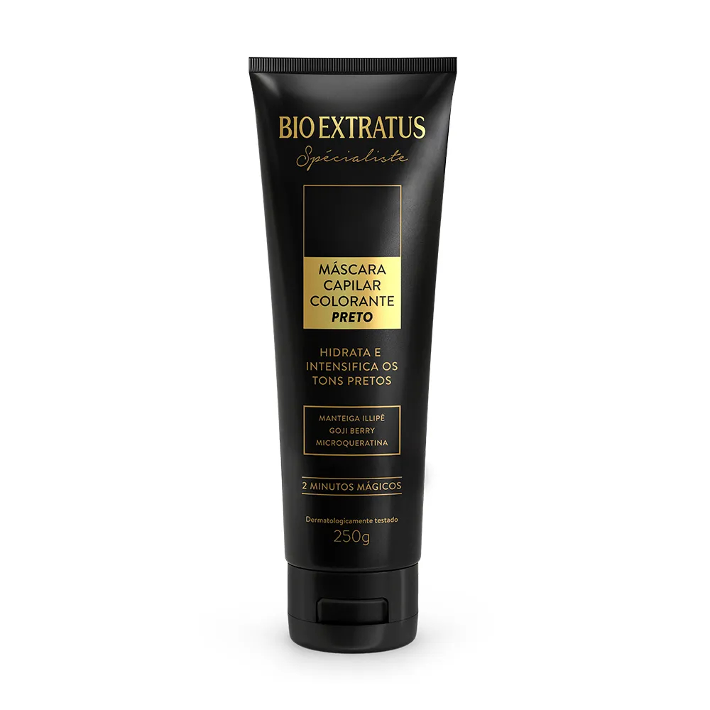 Máscara Colorante Preto 2 Minutos Mágicos Bio Extratus 250g em Oferta na Shopee