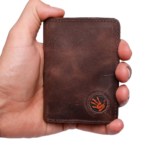 Carteira de couro masculina pequena porta cartão envio imediato