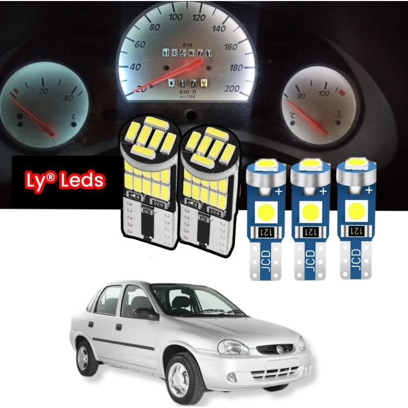 lâmpada led painel e ar Corsa Wind sem Rpm super Branco