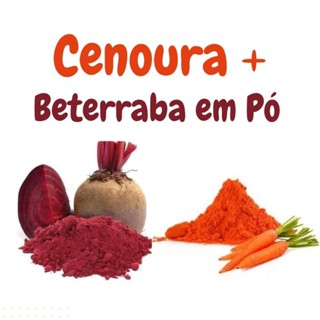 CENOURA + BETERRABA EM PÓ 100g CADA PRODUTO.