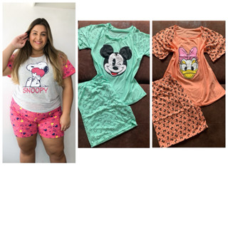 Short Doll Personagens plus size verão 50 AO 56