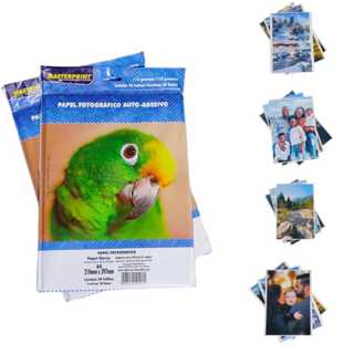 Papel Fotográfico 100 Folhas A4 115g Adesivo Masterprint Papel Foto