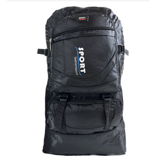 Mochila Motoqueiro Impermeável Bolso Caveirão Camping Trilha Resistente Preta Masculina 50 Litros