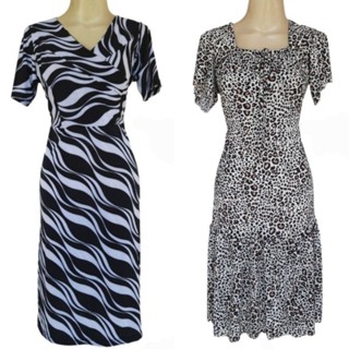 Vestido Malha Liganete GG Com Manga Malha Fria Pluss Size Senhora Moda Evangélica