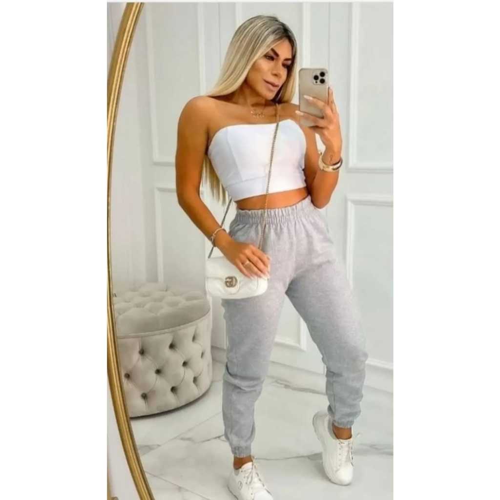 Calça jOGGER Moletinho/moleton Calça Linda No corpo veste muito Bem Tamanhos P/M/G/GG/G1