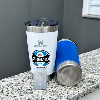 Copo Térmico Stanley de time / Grêmio / personalizado com tampa e abridor 473ml - Ebeerstore