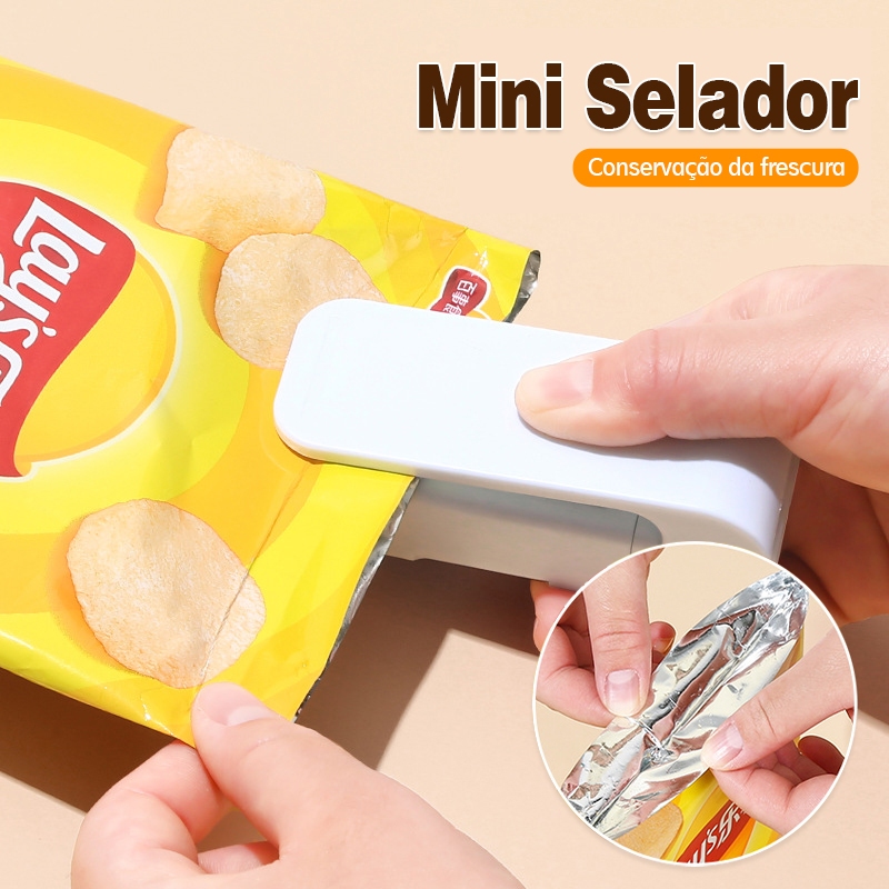 Selador de boca de saco de plástico doméstico portátil snack bag mini selador