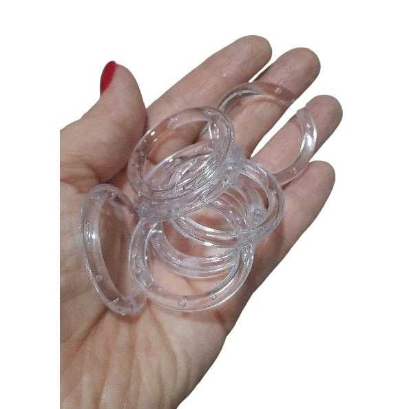 Argola acrílica n°30 para porta guardanapo (Escolha a Quantidade) artesanato crochê porta Guardanapo-Promoçao — imagem 2 de 2