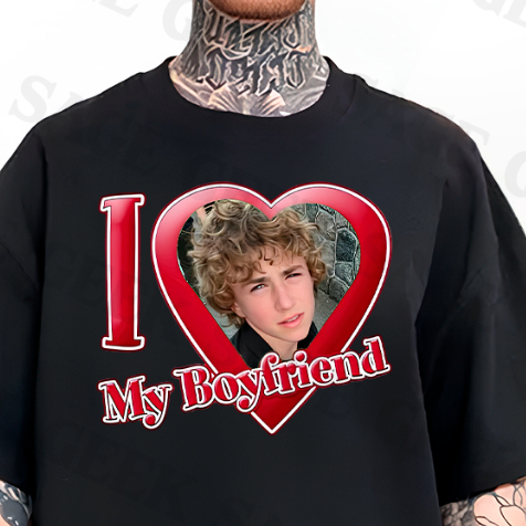 Camiseta Algodao Percy Jackson I Love My Boyfriend Meme Eu Amo Meu Namorado Walker Scobell Unissex