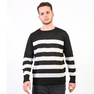 Suéter Blusa Tricot Masculino Listrado